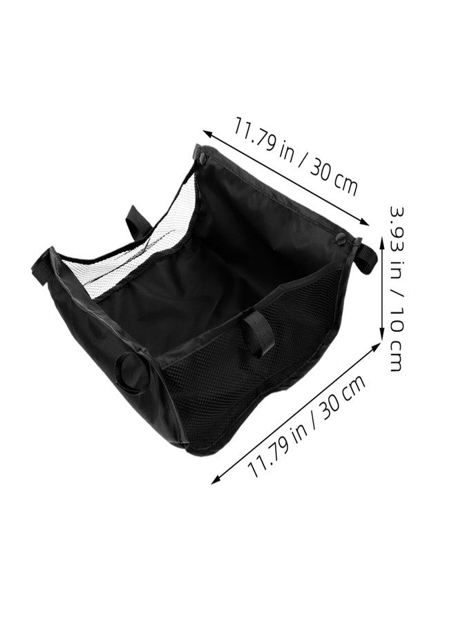 Yardenfun 2pcs Universal Stroller Basket Attachment Large Capacity Under Stroller Storage Bag for Trend Wagon Accessories and Easy to Install Organizer for Stroller Storage - Image 2